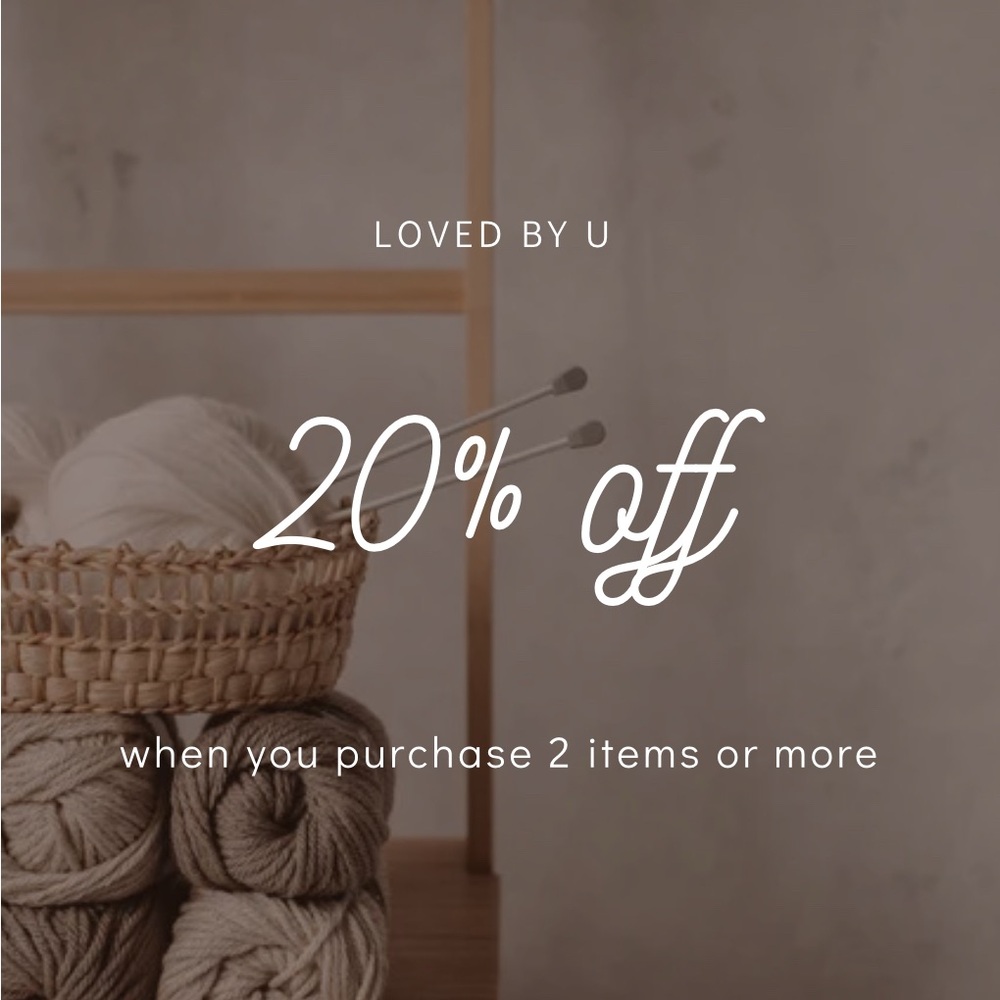 EXTRA 20% OFF 2 OR MORE ITEMS